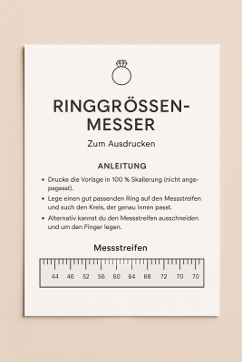 Finde deine perfekte Ringgröße — Ringgrößenmesser zum Ausdrucken - Kostenlose Ringschablone zum Ausdrucken 