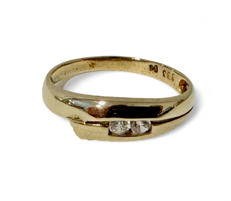 Damenring Gelbgold 333/- Gr. 52 mit Zirkonia
