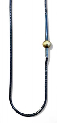 SIlberkette 925/- geschwärzt mit Zwischenteil 80 cm