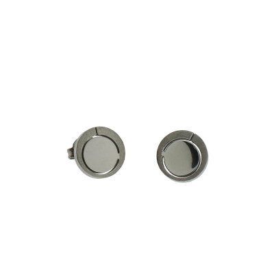 Reintitanohrstecker matt / poliert 10 mm antiallergisch