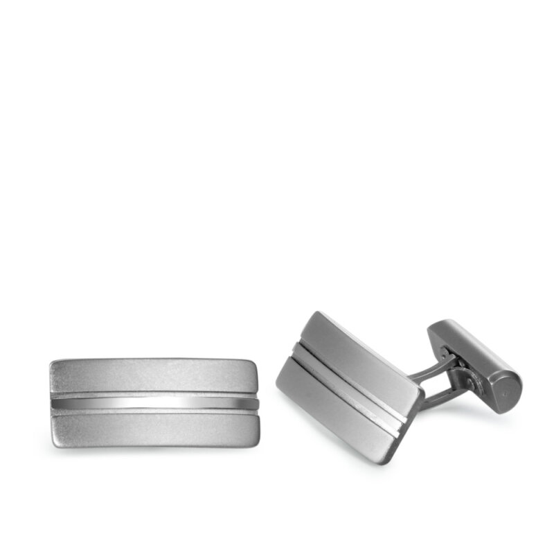 Titanfactory Manschettenknöpfe Titan 22 x 9 mm