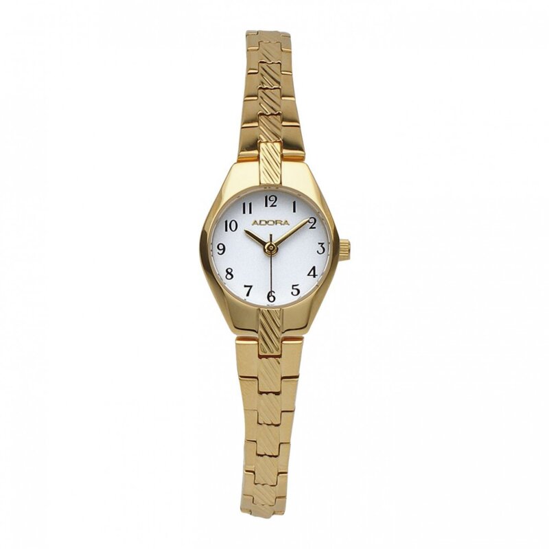 Adora Damenuhr AB6075 Blockband gold