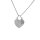 Partneranhänger Herz  925/-Sterlingsilber rhodiniert 22 x 10 mm