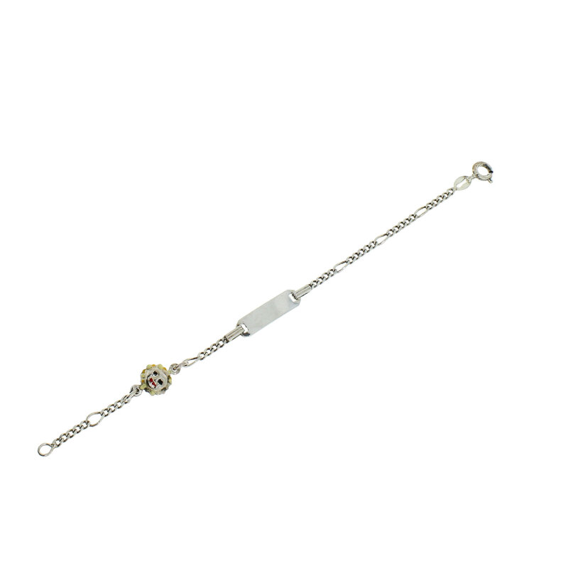 Identitäts-/ Gravurarmband Silber 925/- Sonne 14 cm