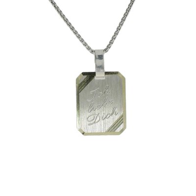 Gravurplatte 925/- Sterlingsilber teilvergoldet 18 x 14...