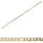 Goldarmband 585/- Gelbgold Figaro 19 cm 4,5 mm breit
