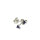 Dreieck-Ohrstecker 925/-Silber mit blauen Lack 3 mm