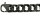 Panzerarmband Edelstahl schwarz 21 cm 15 x 5 mm