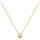 Collier mit Solitär 333/- Gelbgold mit Zirkonia 3,9 mm 45 cm