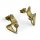 Ohrstecker 585/- Gelbgold mit Zikonia extra langer Stift 17 x 10 mm