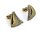 Ohrstecker 585/- Gelb-/ Weißgold mit Brillantbesatz 13,5 x 11 mm