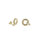 Ohrstecker 333/- Gelbgold mit Zirkonia 12 mm