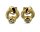 Ohrstecker 333/- Gelbgold mit Zirkonia 11 x 15 mm