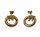 Ohrstecker 333/- Gelbgold mit Zirkonia 14 mm