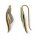 Ohrhaken 333/-Gelb-/ Weißgold mit Diamant 25 mm