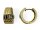 Scharniercreolen 333/- Gelbgold mit Blautopas 15 x 7,5 mm