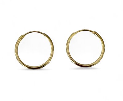Rohrcreolen Ø 15 mm 333/- Gelbgold 1,2 mm mit...