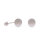 Kugelohrstecker 925/- Sterlingsilber rhodiniert mit Diamantierung 8 mm