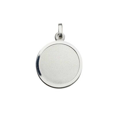 Kettenanhänger Gravurplatte 925/- Sterlingsilber 16 mm
