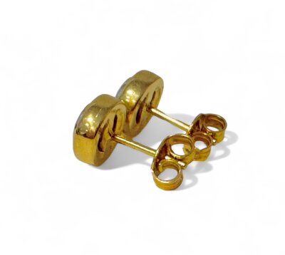 Brillant-Ohrstecker 750/- Gold bicolor 0,20ct w/si 8,5 mm