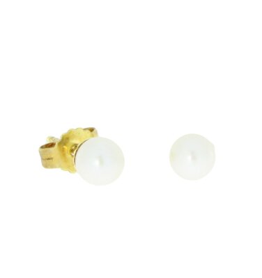 Perlen-Ohrstecker 333/- Gelbgold 5 mm