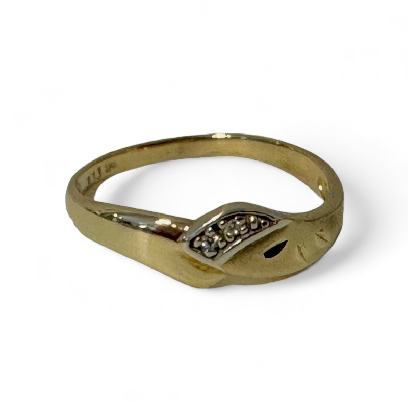 Damenring 333/- Gelbgold mit Zirkonia Gr. 52