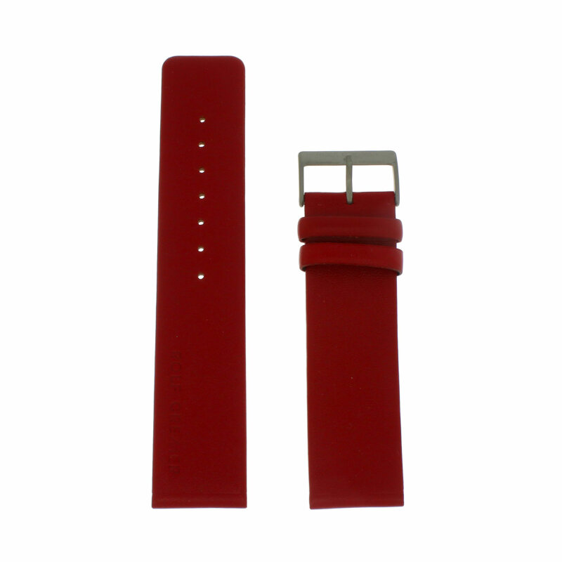 Rolf Cremer Lederband Uhrenband rot 22 mm