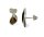 Ohrstecker 925/- Silber mit Tigerauge in Navetteform 16 x 6 mm