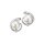 Perlen-Ohrstecker 925/- Sterlingsilber rhodiniert 9,5 x 10,5 mm