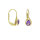 Bouton-Ohrhänger 333/- GG mit Amethyst
