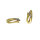 Scharniercreolen 333/- Gelbgold mit Zirkonia 14 x 5 mm