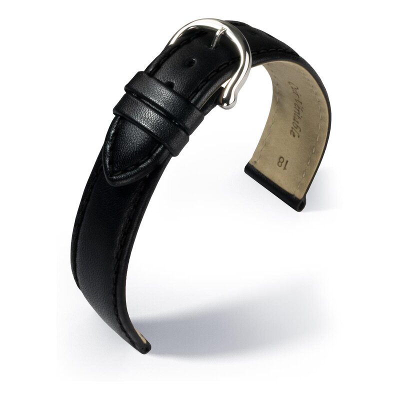 Maurice Lacroix Lederband Galant schwarz 18 / 16 mm