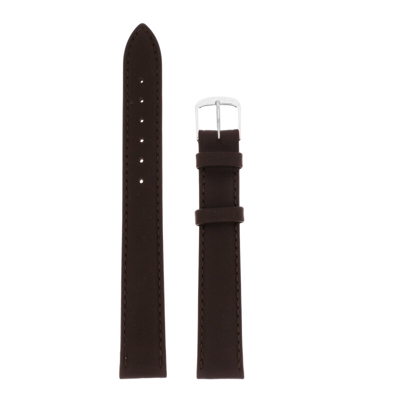 Uhrenlederband dunkelbraun Toledo 14 mm extralang