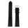 Uhrenlederband Record schwarz 22 mm Normallänge