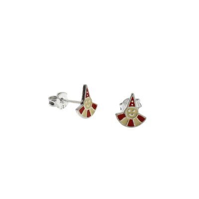 Ohrstecker Harlekin 925/- Silber 8 mm