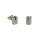 Ohrstecker aus Sterlingsilber mit Zirkonia 8 x 5 mm