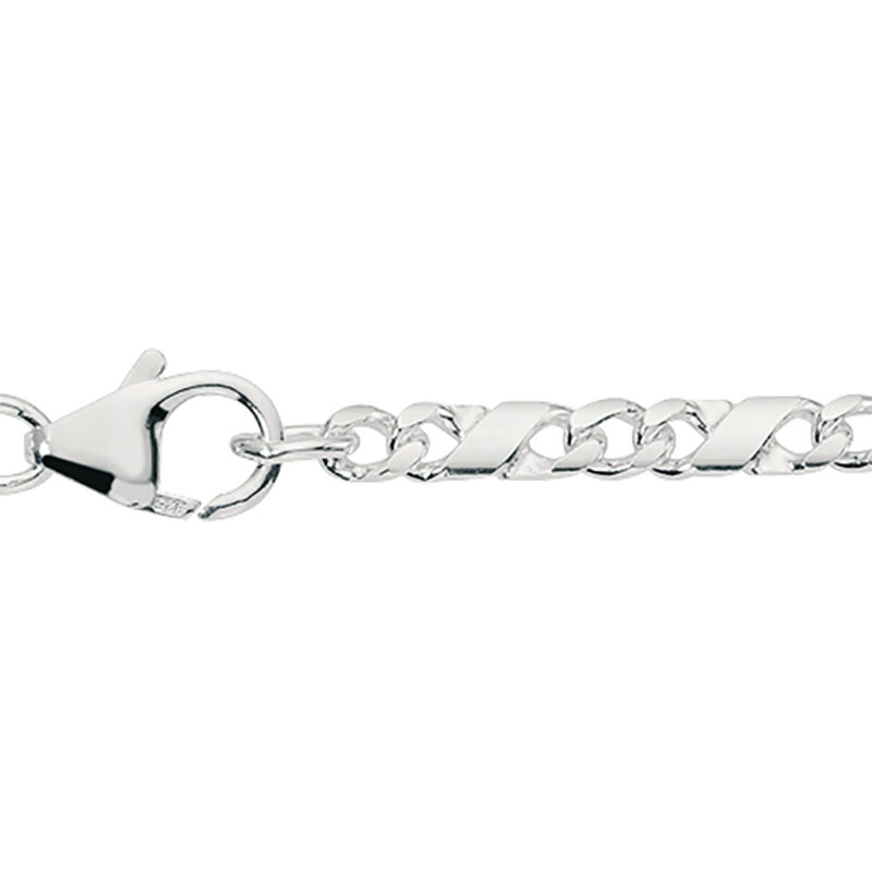 massive Silberkette 925/- Sterlingsilber 45 cm 3,7 mm Lacatena