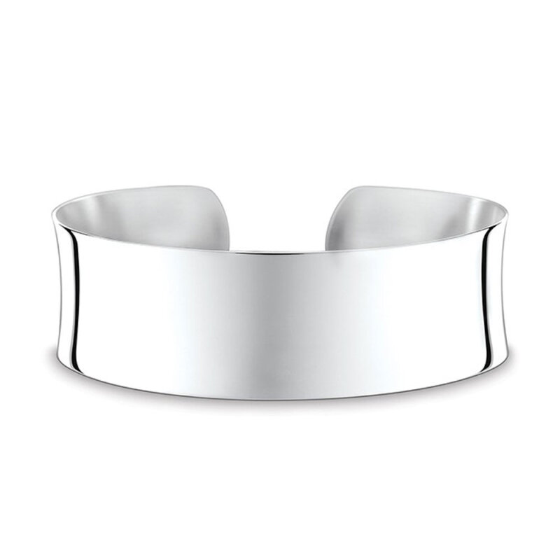Quinn Silber Armreif poliert 20 mm breit
