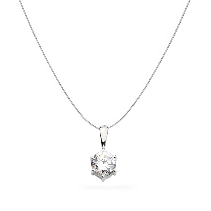 Schmuckset Solitär 925/- Sterlingsilber