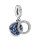 PANDORA 799186C01 Charm Anhänger Sparkling Blue Disc