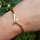 goldener Armreif 585/- Gelbgold mit Perle 4,5 mm 19 cm