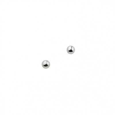 Kugelohrstecker 925/- Silber rhodiniert Ø 3 mm