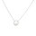 Schmuckset "ovale Kreise" 925/- Sterlingsilber rhodiniert
