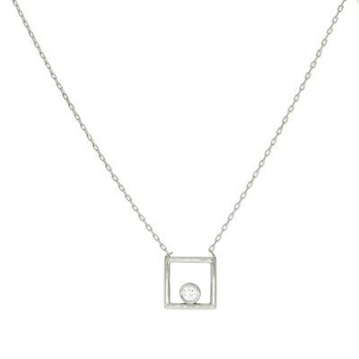Schmuckset "Quadrate"  925/- Sterlingsilber rhodiniert