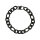 Panzerarmband Edelstahl geschwärzt 23 cm 10 mm breit