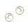 Ohrstecker 925/- Silber rhodiniert und roségold 12 mm