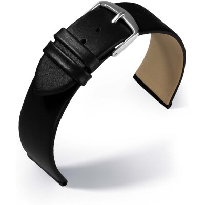 Uhren Lederarmband Dolly Schwarz 18 mm