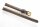 Clip Uhrenlederband dunkelbraun 8 mm