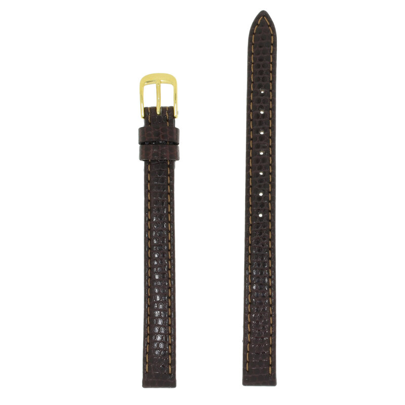 Uhrenlederarmband braun 10 mm
