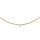 Quinn Collier 750/- Gelbgold mit Brillant 0,15 ct twsi 42 cm